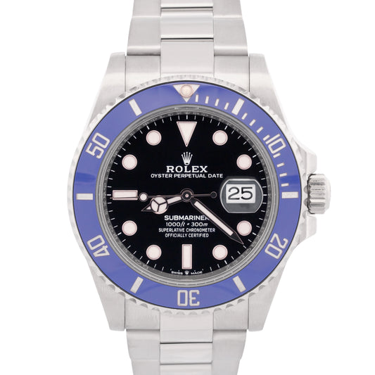 Rolex Submariner Date 126619 LB 41mm Blueberry 18K White Gold Blue Watch Box