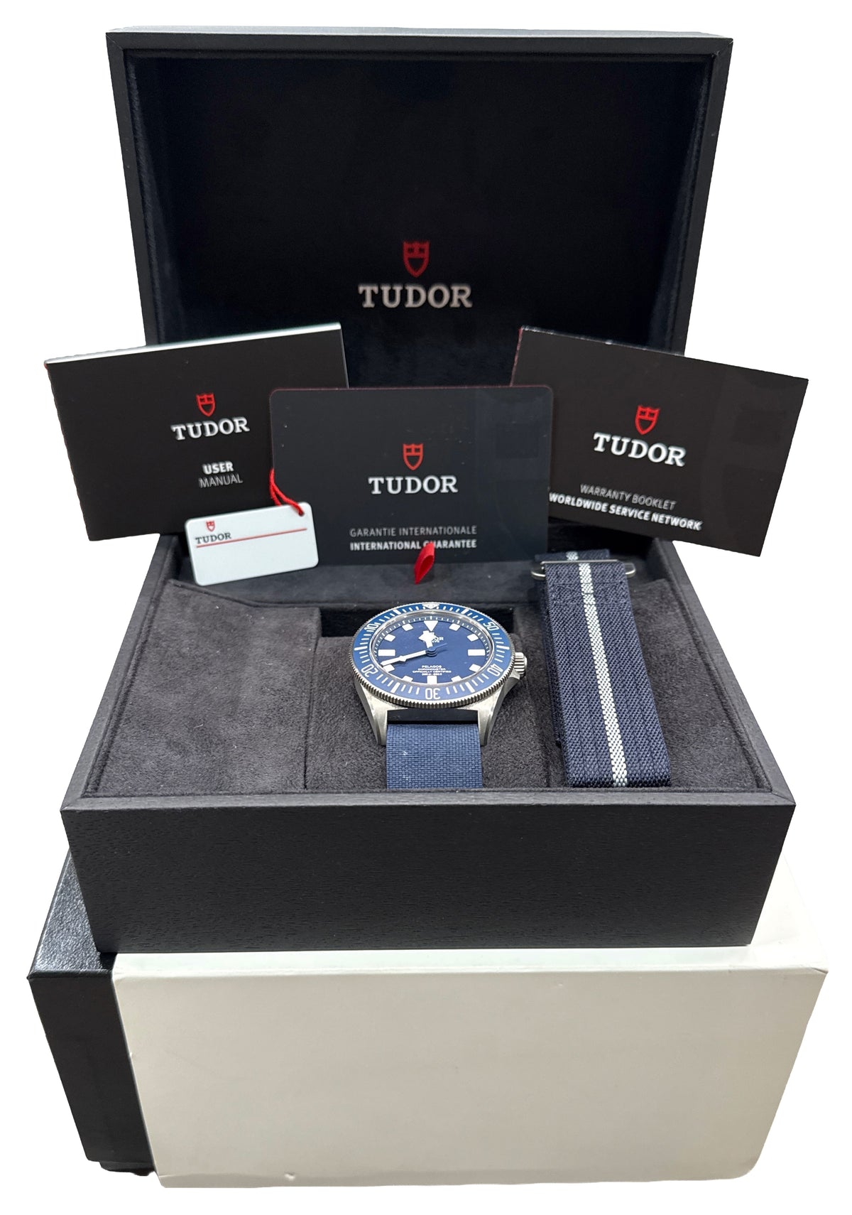 2021 Tudor Pelagos FXD 25707B/21 Navy Blue Titanium Rubber 42mm Box Papers