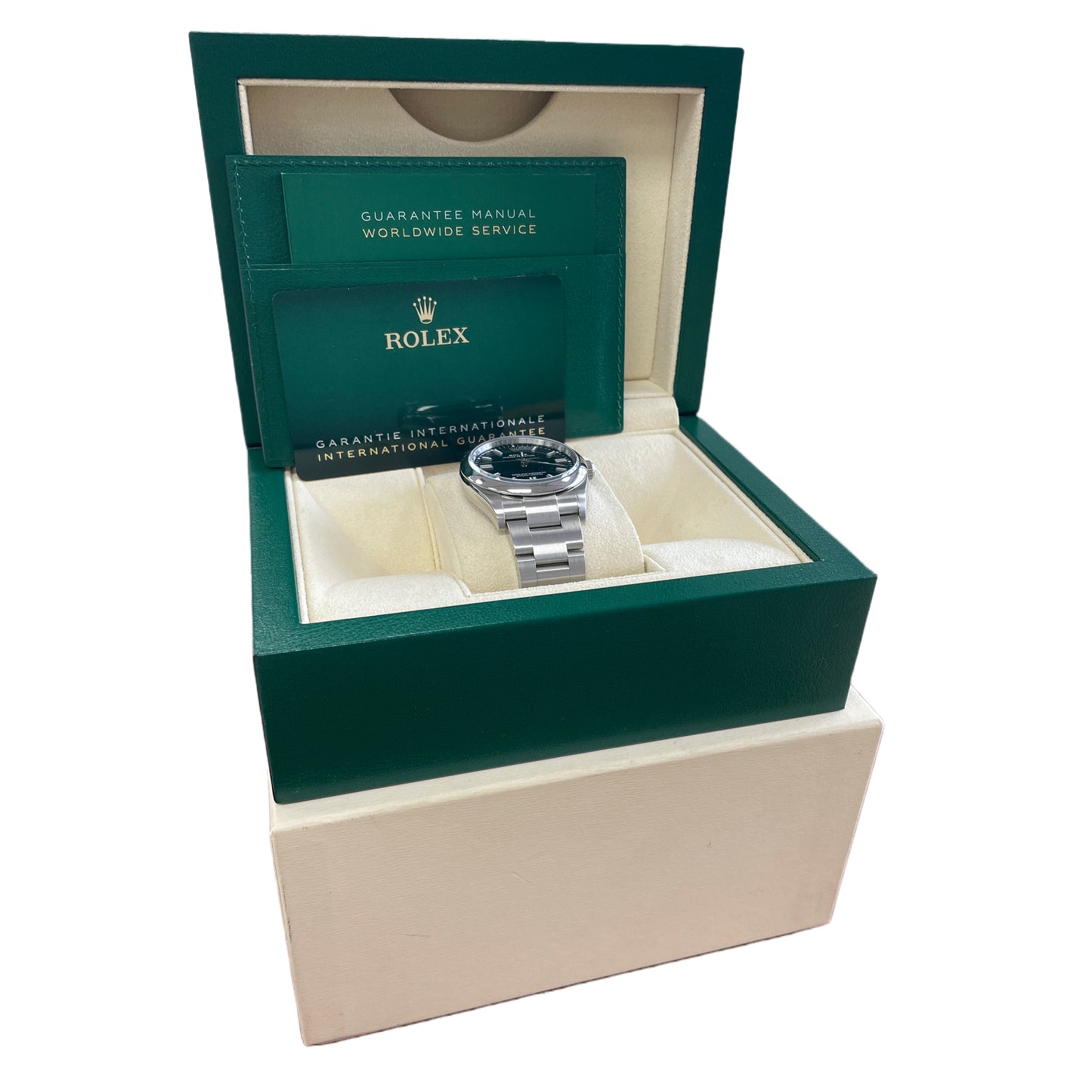 MINT 2020 PAPERS Rolex Oyster Perpetual BLUE 36mm Stainless Steel 126000 B+P