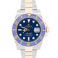 Rolex Submariner Date BLUE Ceramic Stainless Steel 18K Gold 116613 LB 40mm Watch