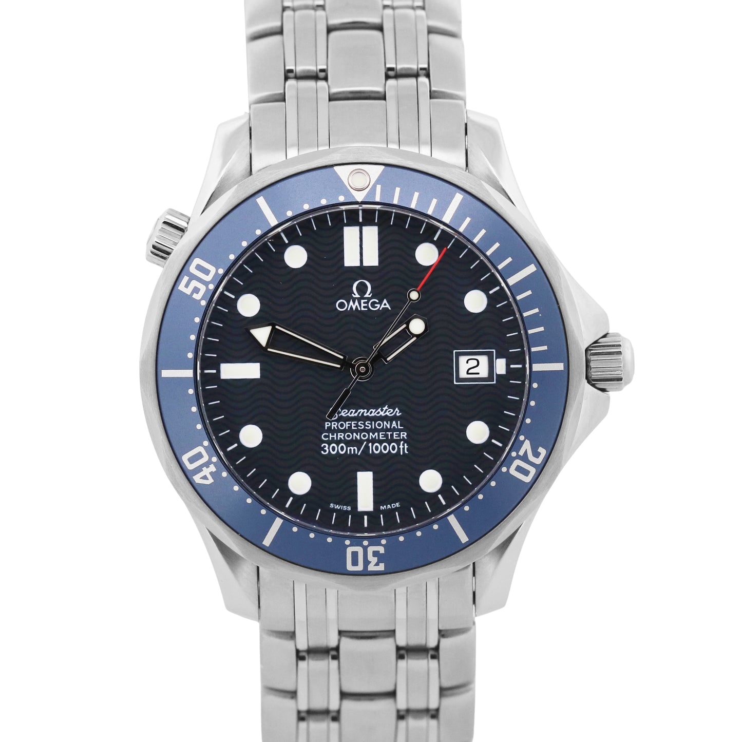 PAPERS Omega Seamaster Professional 300 BLUE Steel JAMES BOND 41mm 2531.80.00