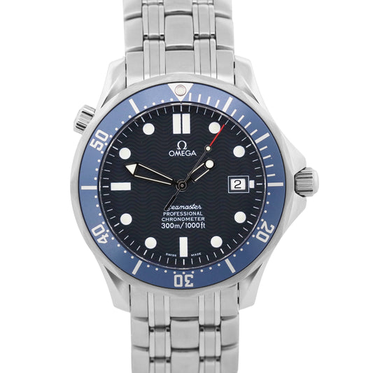 PAPERS Omega Seamaster Professional 300 BLUE Steel JAMES BOND 41mm 2531.80.00