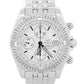 Breitling Chronomat Evolution SILVER WHITE Stainless Steel 44mm Watch A13356