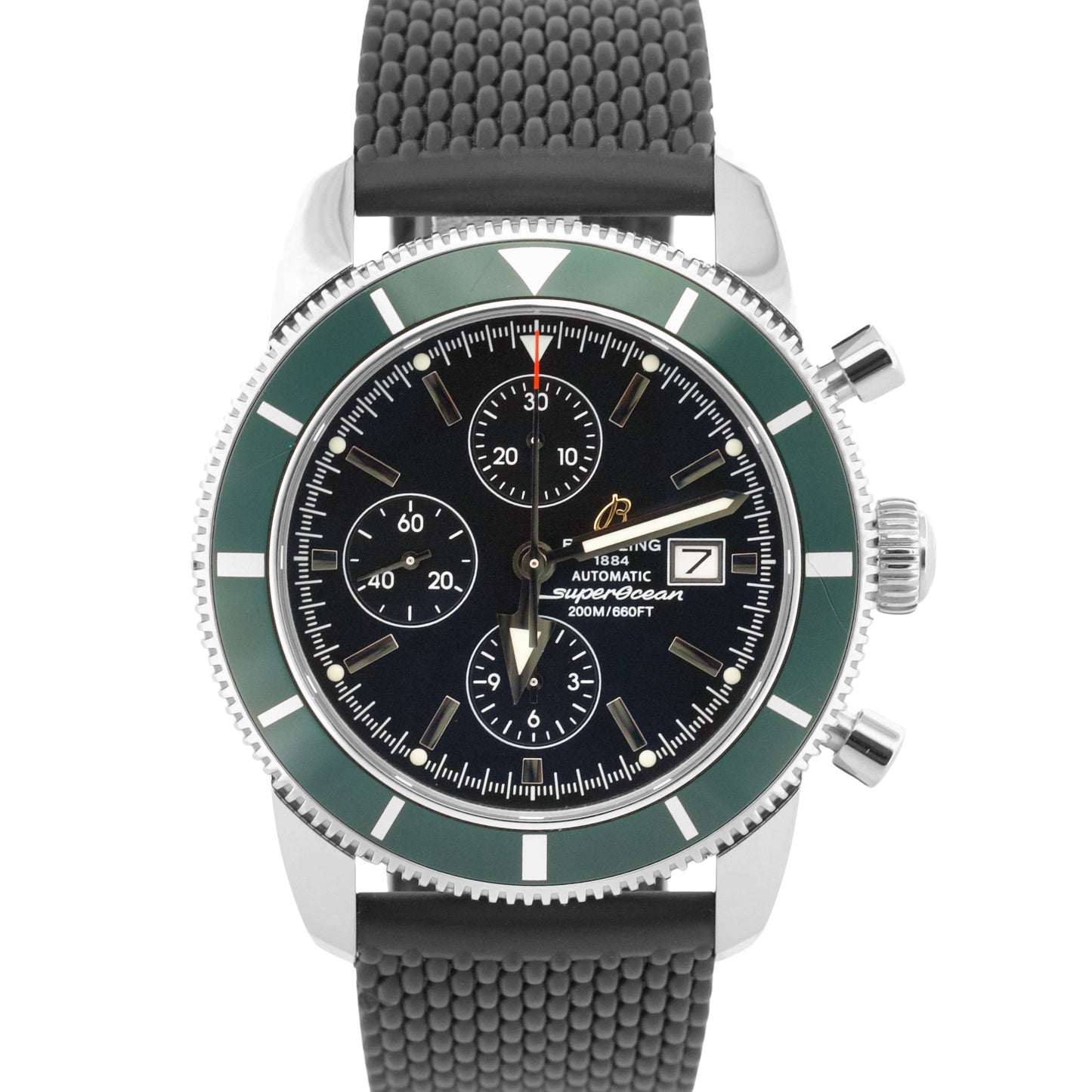 Breitling Superocean Heritage Chrono GREEN Black Stainless Steel 44mm A13320