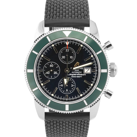 Breitling Superocean Heritage Chrono GREEN Black Stainless Steel 44mm A13320