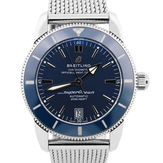 2025 PAPERS Breitling Superocean Heritage B20 BLUE Stainless 42mm AB2010 BOX