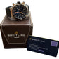 NEW STICKERED PAPERS Breitling Super Chronomat BLACK 18K Gold 44mm UB0136 BOX