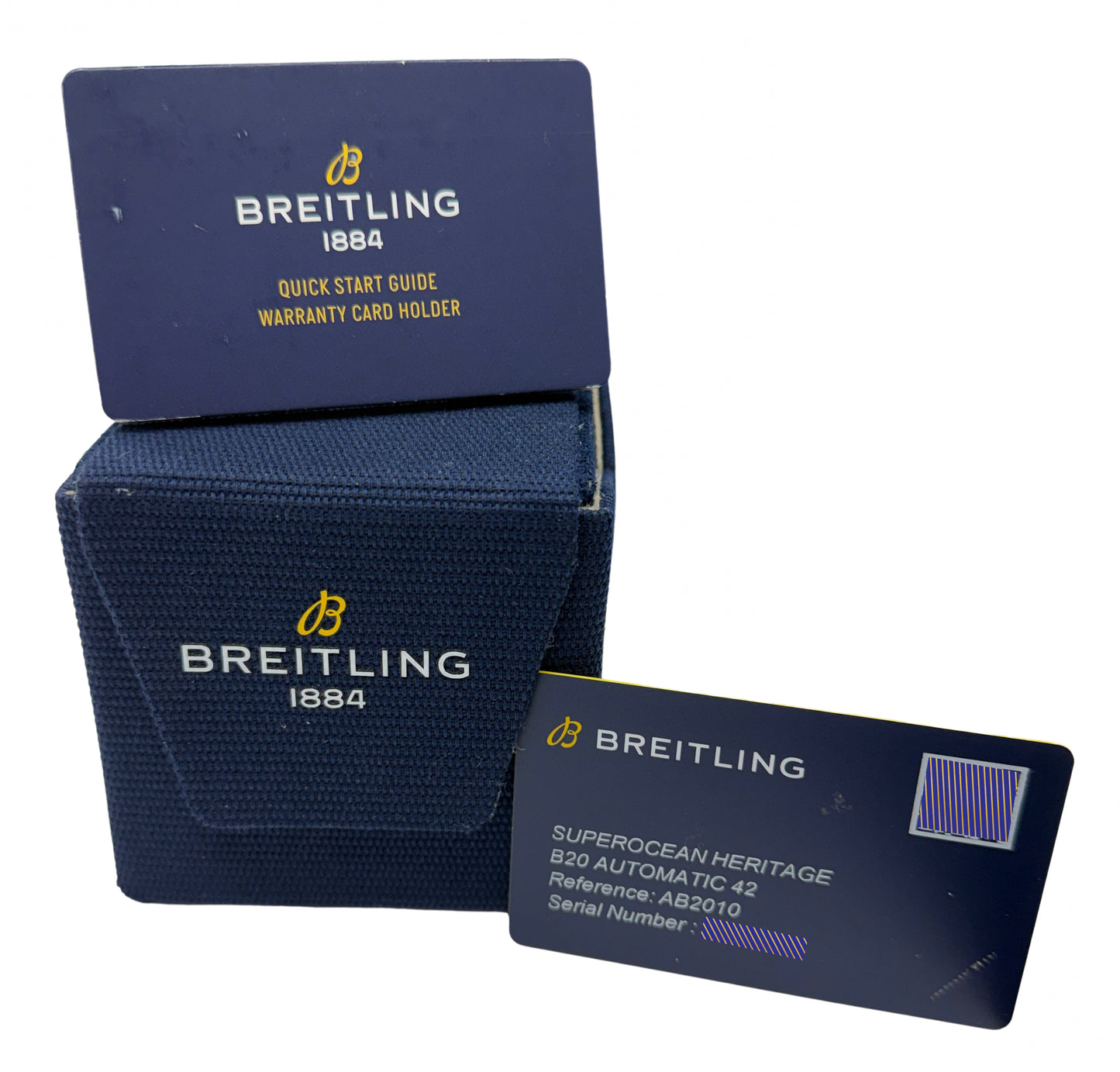 2025 PAPERS Breitling Superocean Heritage B20 BLUE Stainless 42mm AB2010 BOX