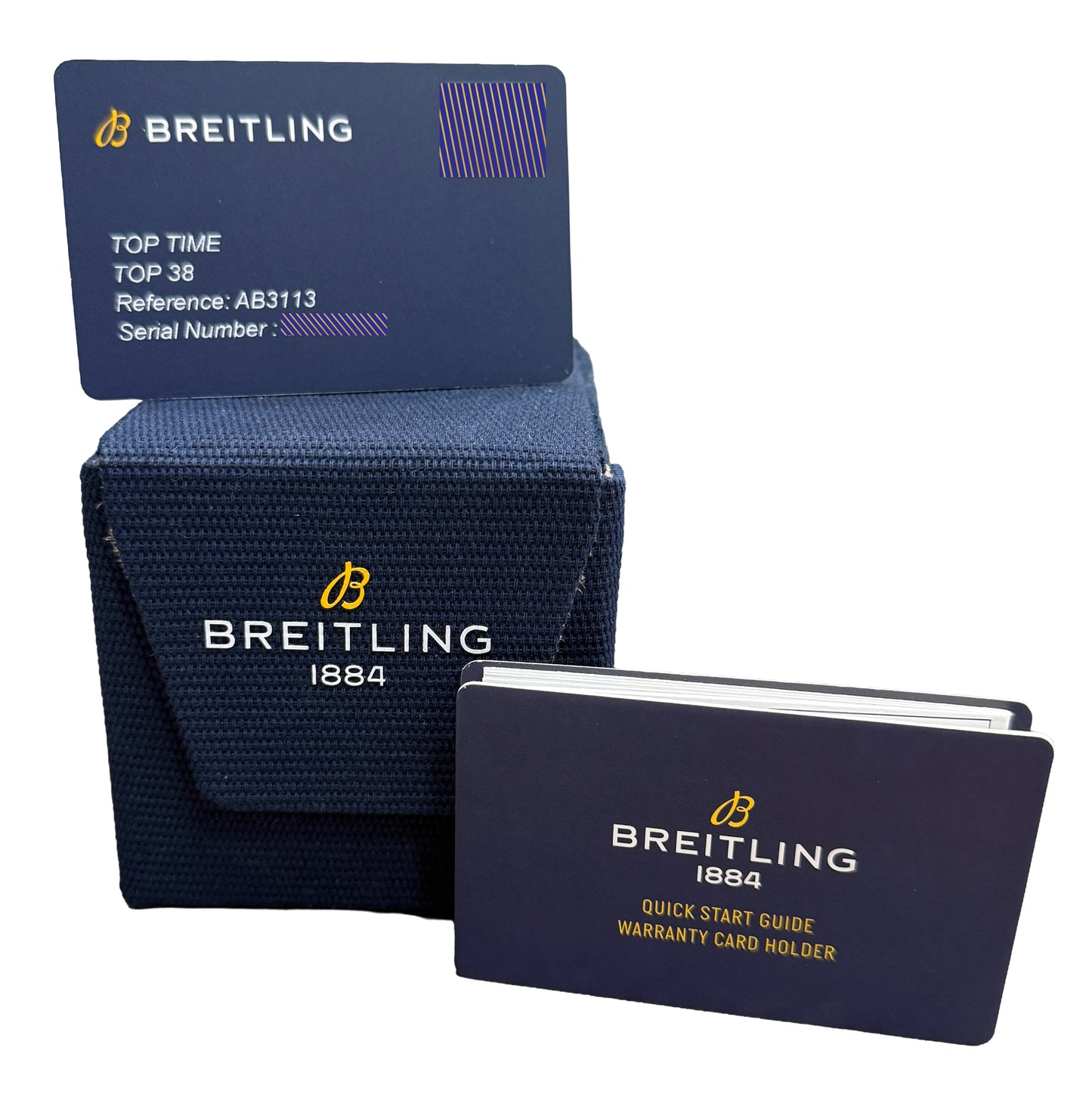 2025 PAPERS Breitling Top Time B31 BLUE Stainless Steel 38mm AB3113 Watch BOX