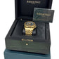 PAPERS Audemars Piguet Royal Oak Offshore BRICK 18K Yellow Gold BLUE 26470BA BOX