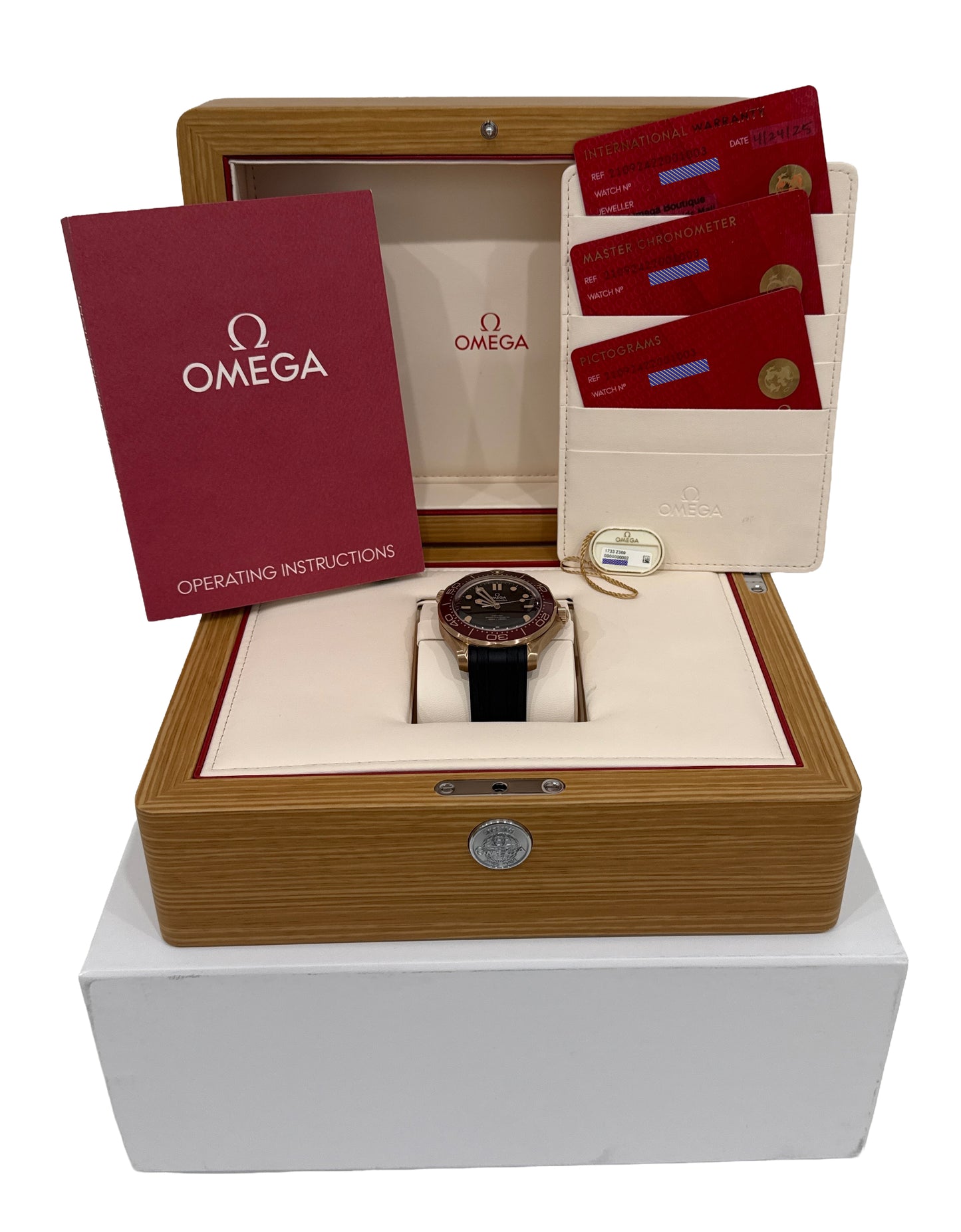 2025 PAPERS Omega Seamaster Diver 9K BRONZE GOLD 42mm 210.92.42.20.01.003 BOX