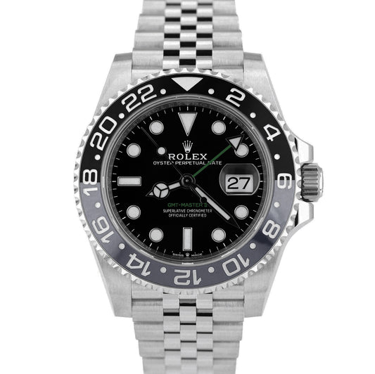 Rolex GMT-Master II BRUCE WAYNE Jubilee Black Stainless Ceramic 126710 GRNR BOX