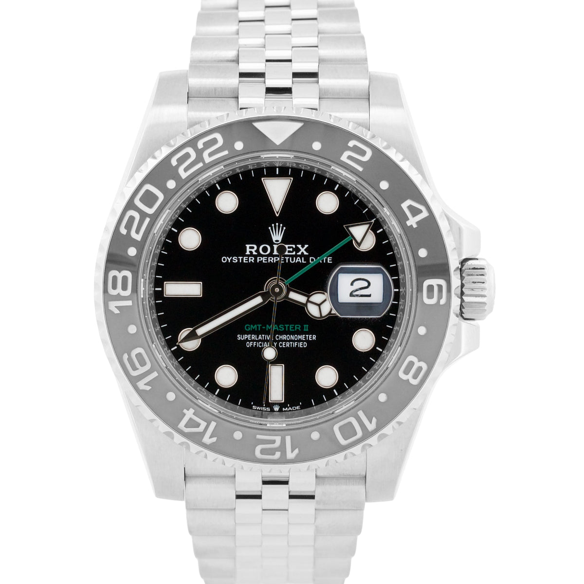 2026 Rolex GMT-Master II 126710 GRNR Bruce Wayne Jubilee Steel 40mm Box Papers