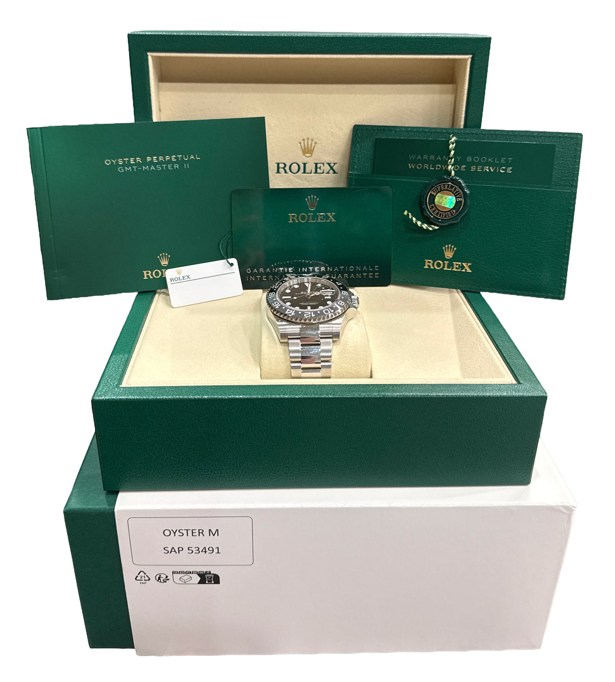New Sept 2026 Rolex GMT-Master II 126710 GRNR Bruce Wayne Steel Box Papers