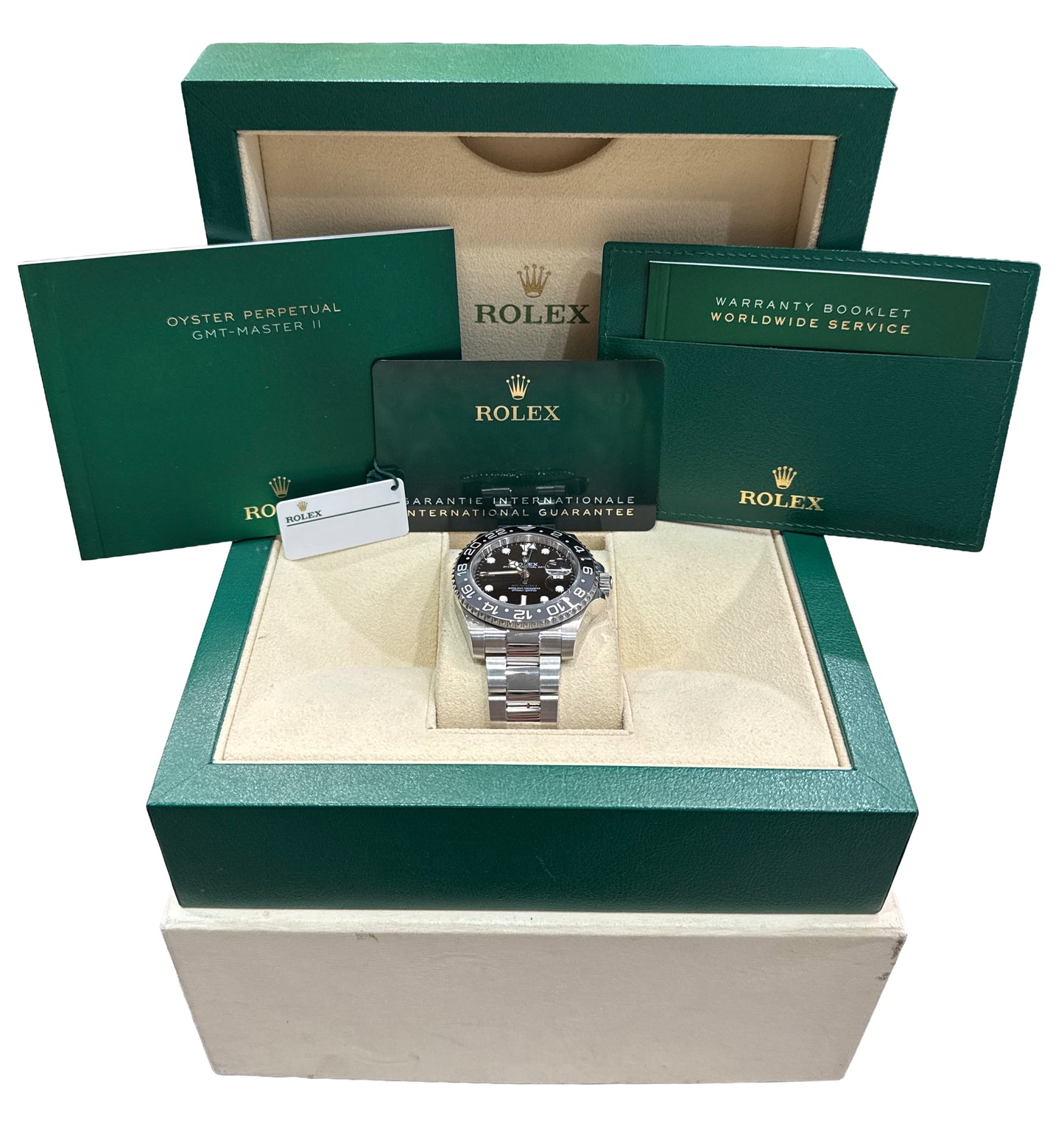 2024 Rolex GMT-Master II BRUCE WAYNE Gray Black 40mm OYSTER 126710 GRNR BOX