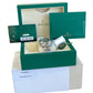 NEW FULL STICKERS Rolex Milgauss PAPERS Z-Blue Green 40mm 116400 GV Watch BOX