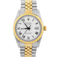 1983 Rolex DateJust 16013 White Roman Buckley Yellow Gold Steel Jubilee 36mm Box