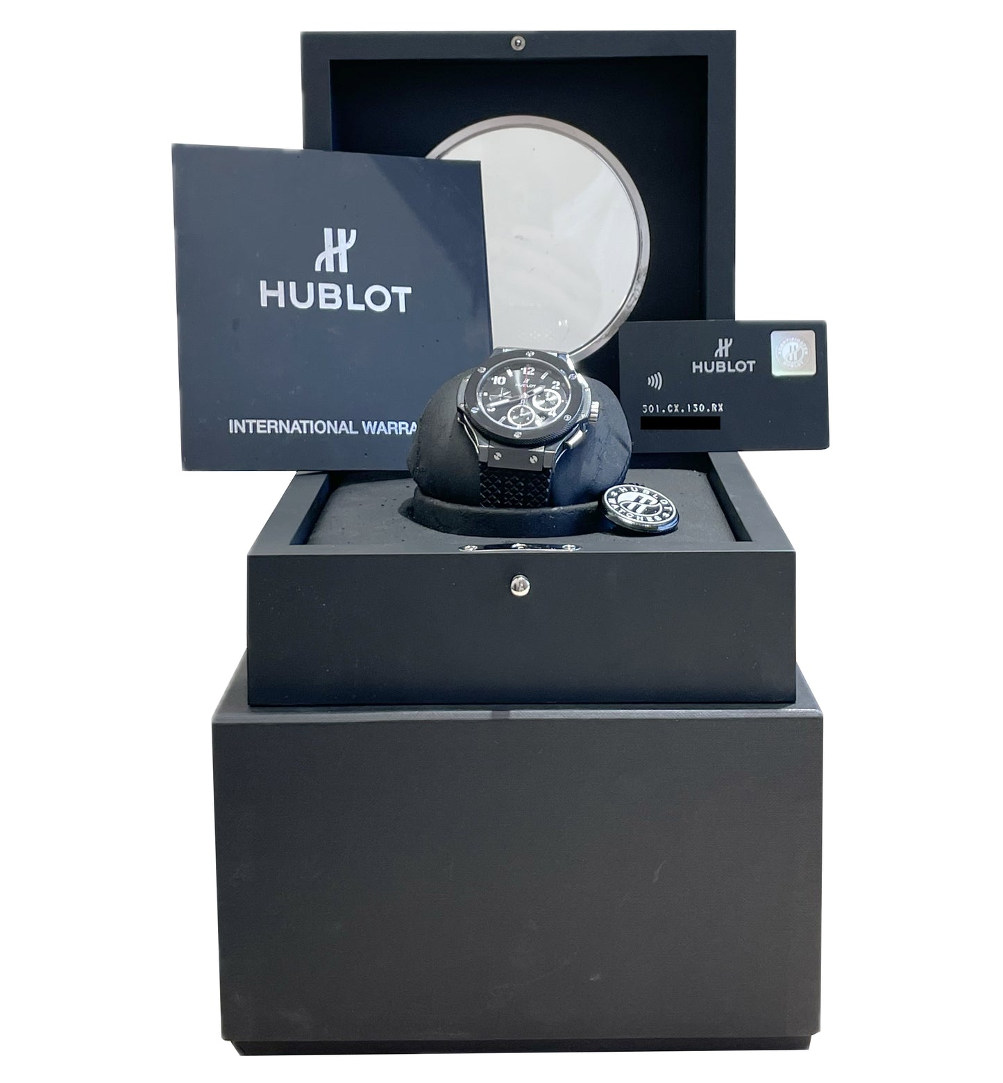 MINT PAPERS Hublot Big Bang Black Magic 301.CX.130.RX Ceramic 44mm Watch BOX