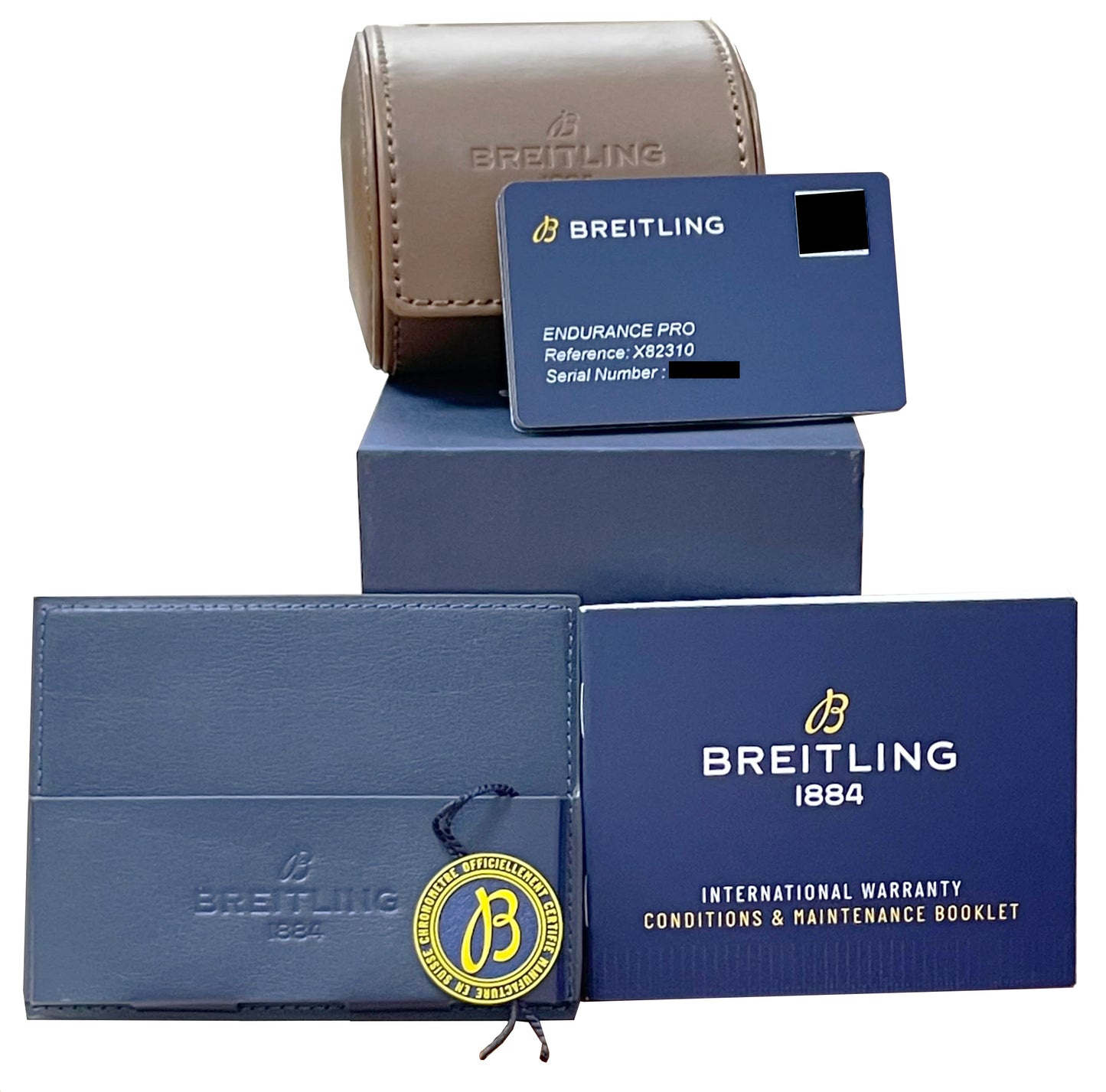 MINT PAPERS Breitling Endurance Pro Blue Black Breitlight X82310 44mm Watch BOX