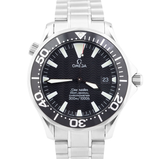 MINT Omega Seamaster 41mm Black Wave 2254.50.00 Automatic Peter Blake Watch BOX