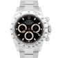 2015 PAPERS Rolex Daytona Cosmograph BLUE LUME Black Steel Watch 116520 BOX