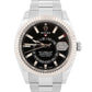 PAPERS Rolex Sky-Dweller 326934 Black 42mm OYSTER Stainless 18K Gold Watch BOX