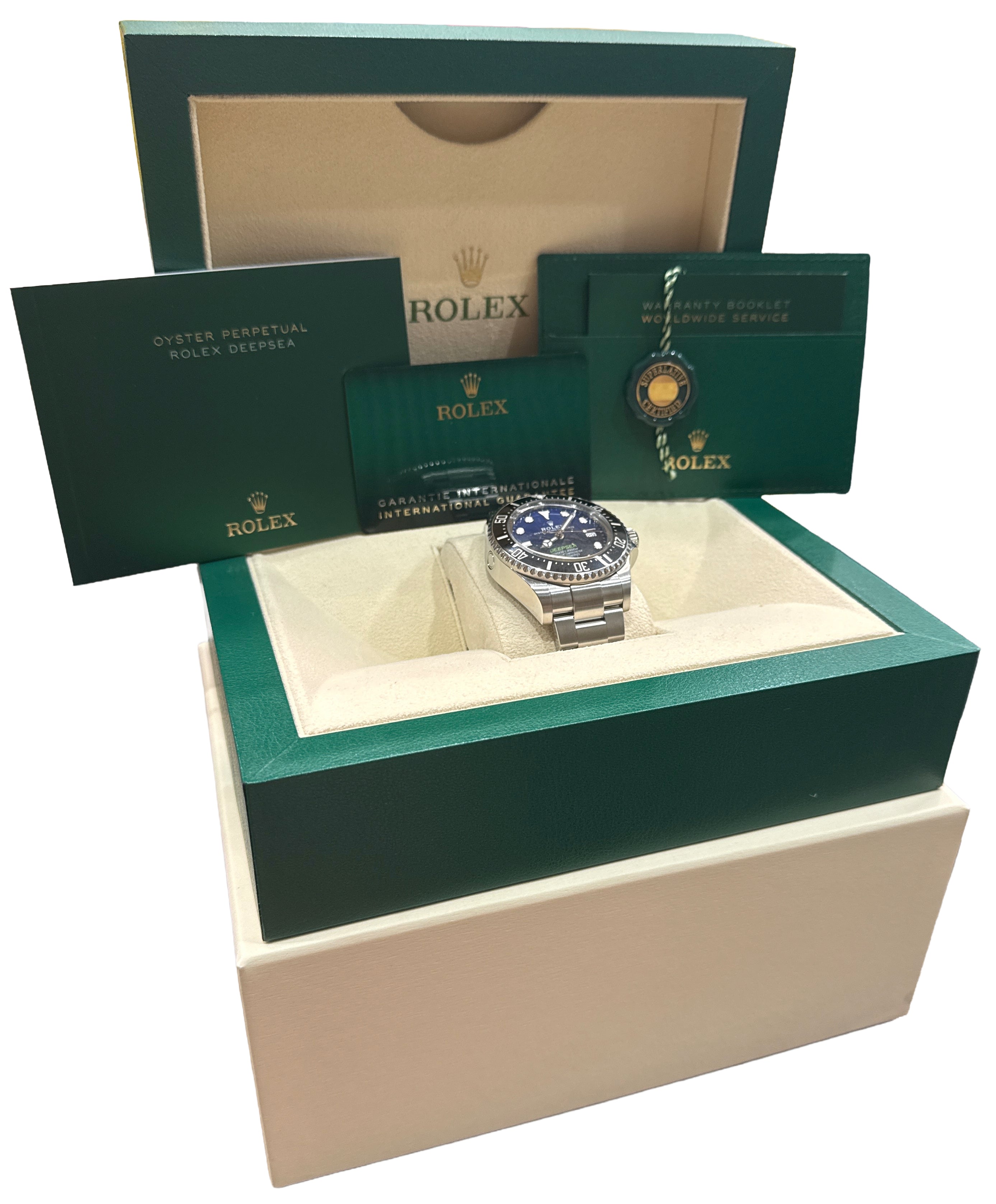 2024 PAPERS Rolex Sea-Dweller Deepsea JAMES CAMERON Blue Black