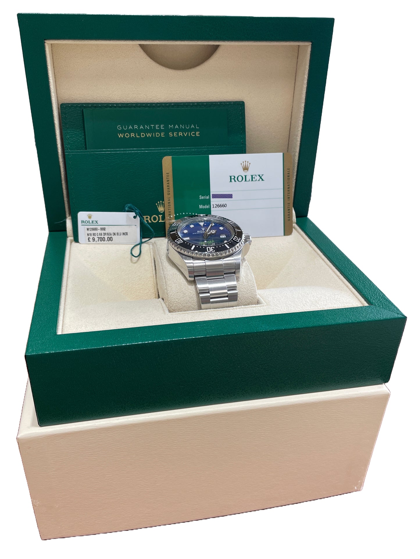 MINT 2019 PAPERS Rolex Sea-Dweller Deepsea 126660 JAMES CAMERON Blue 44mm BOX