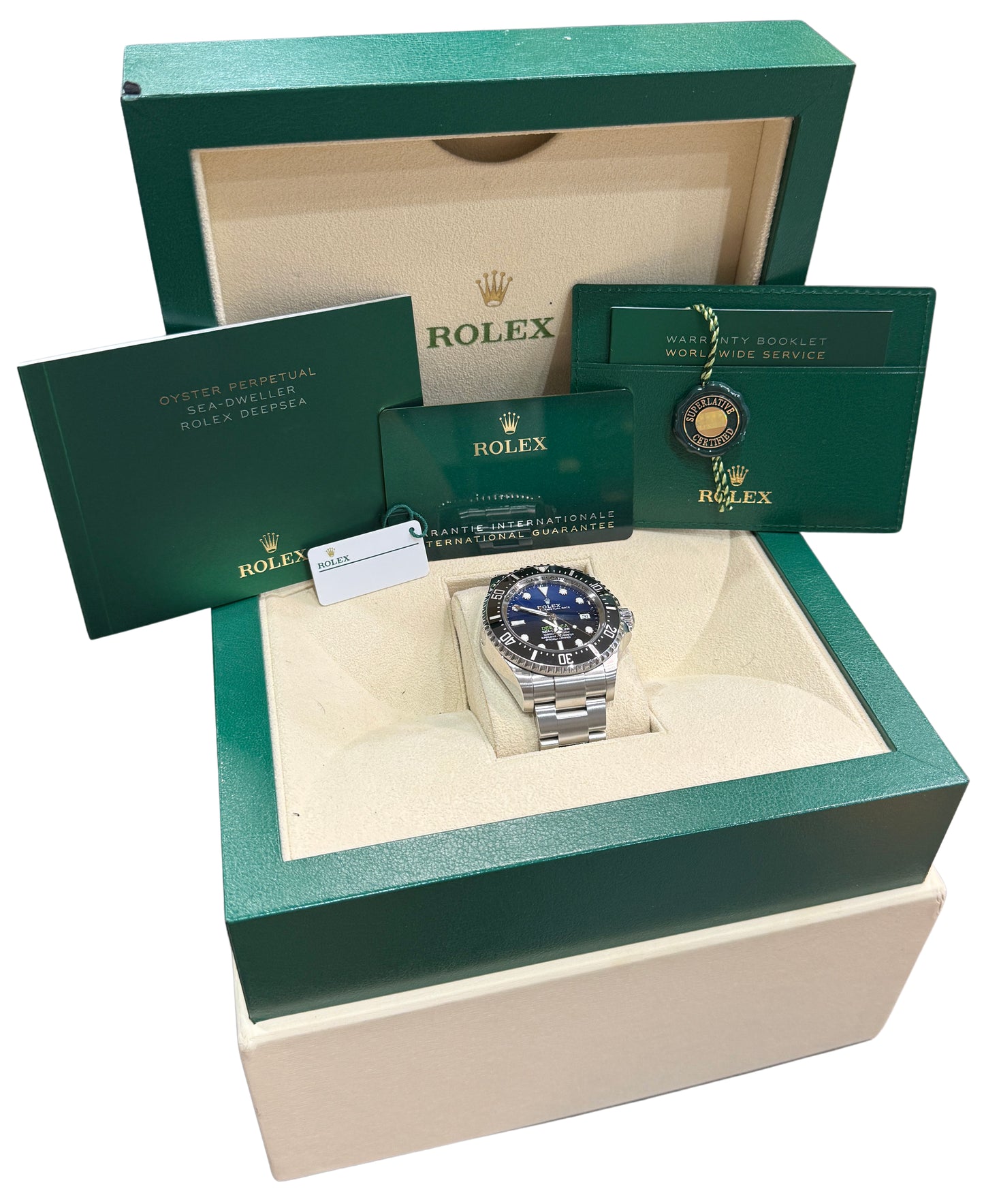2024 Rolex Sea-Dweller Deepsea 136660 James Cameron Blue 44mm Watch Box Papers
