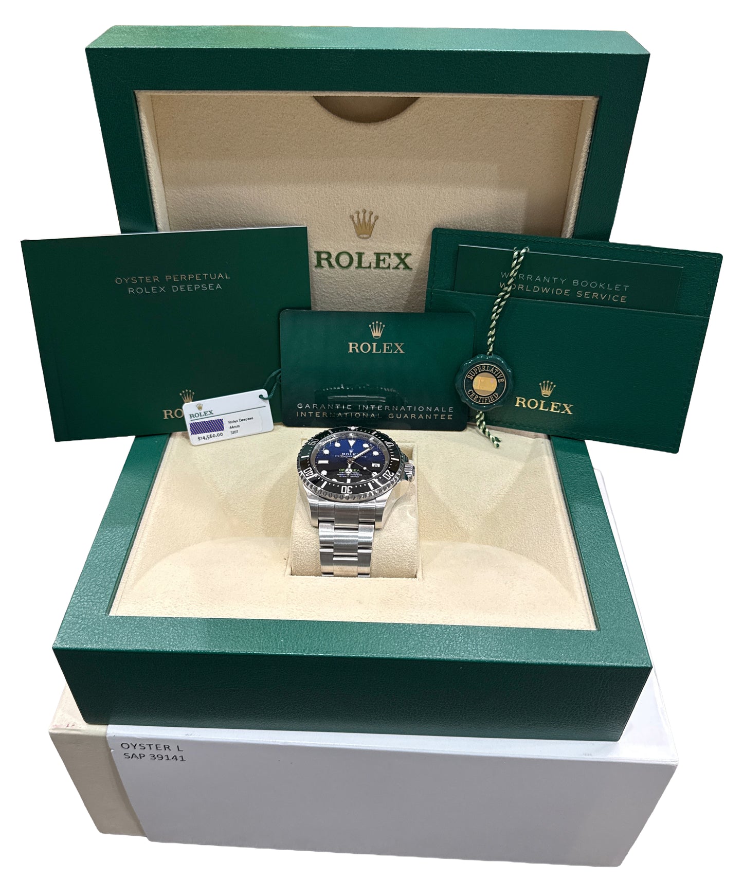 2025 PAPERS Rolex Sea-Dweller Deepsea JAMES CAMERON Blue 44mm 136660 Watch BOX