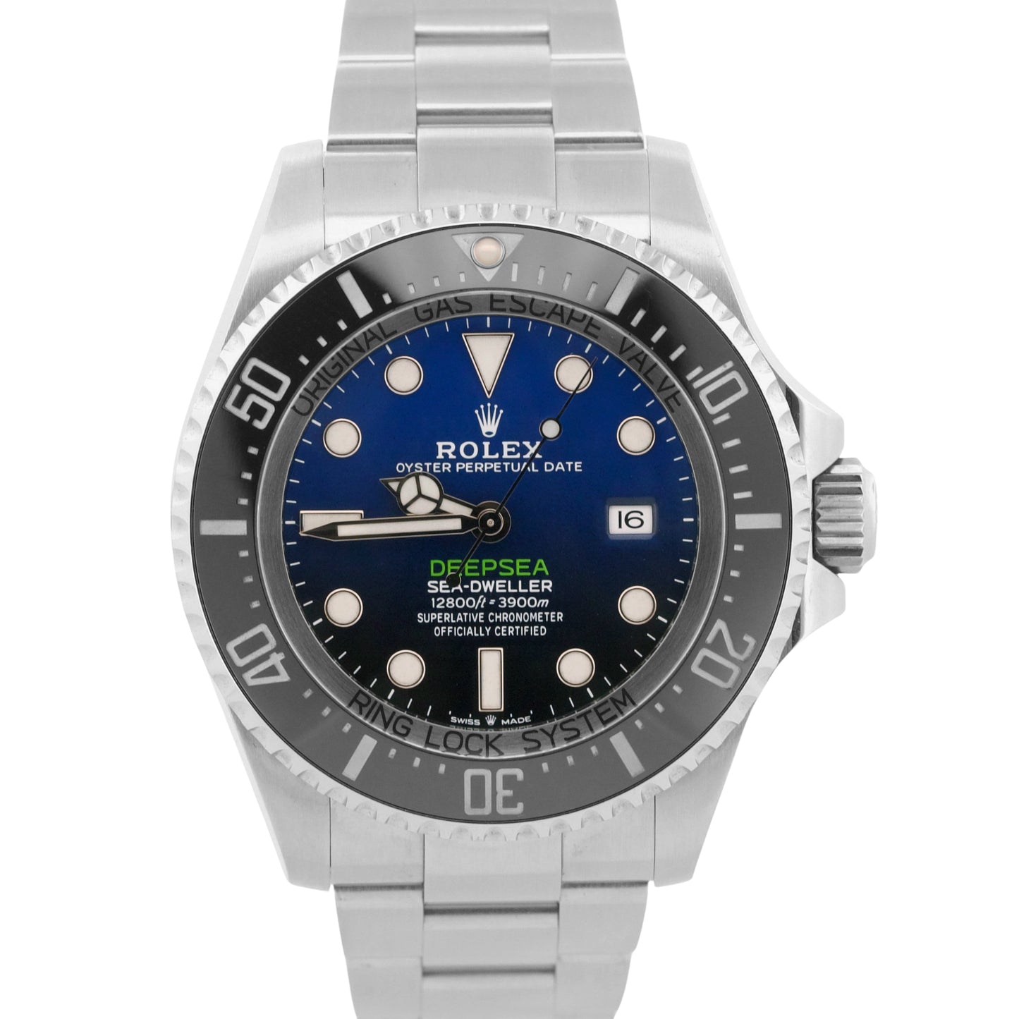 PAPERS Rolex Sea-Dweller Deepsea JAMES CAMERON Blue Black Steel 44mm 126660 BOX