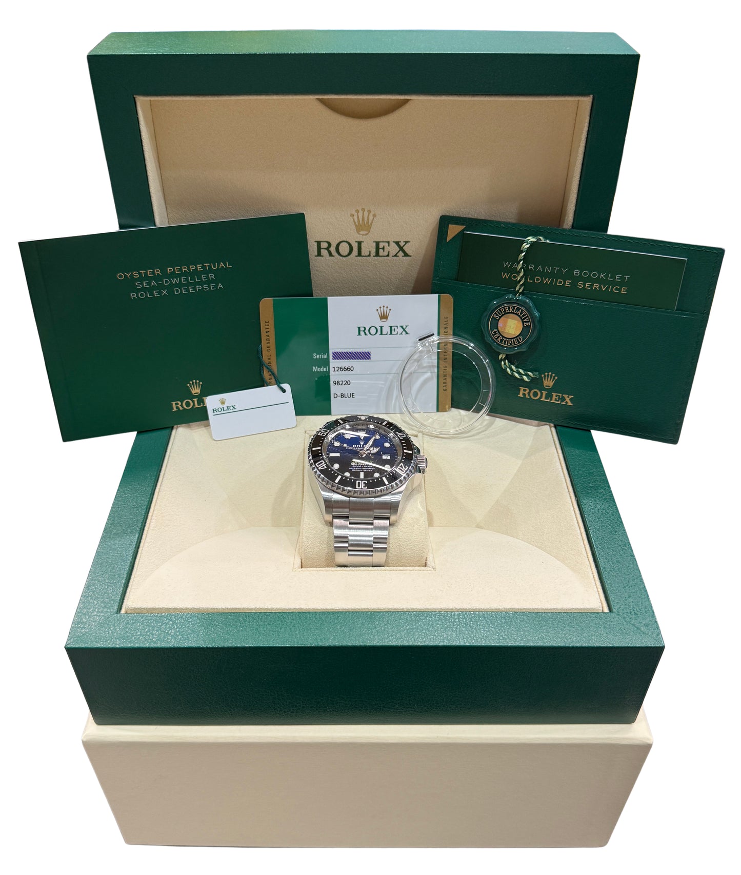 2019 Rolex Sea-Dweller Deepsea 126660 James Cameron Steel 44mm Watch Box Papers
