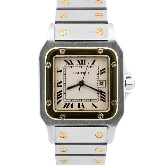 Cartier Santos Carree White Roman SPIDER DIAL 18k Steel Automatic 29mmX41mm 2961