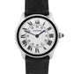 2017 PAPERS Cartier Ronde Solo 29mm SILVER Quartz Leather 3601 W6700155 BOX