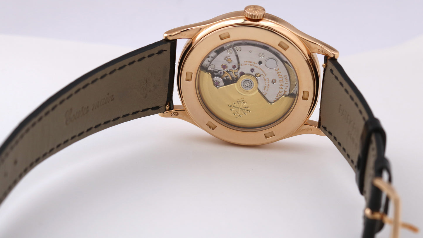 Patek Philippe Calatrava 5296R 18K Rose Gold SECTOR DIAL 38mm Manual Watch