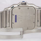 MINT Cartier Santos Galbee PATINA Ivory Stainless Steel 29mm Quartz Watch 987901