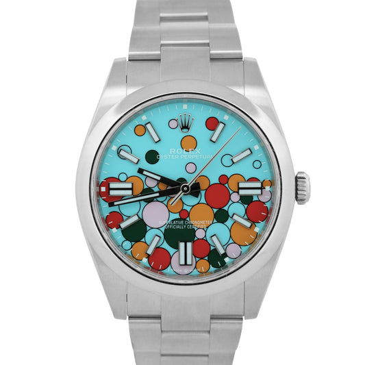 NEW STICKERED 2024 PAPERS Rolex Oyster Perpetual CELEBRATION 41mm 124300 BOX