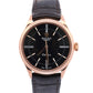 Rolex Cellini 18k Rose Gold BLACK Roman Leather Automatic 39mm 50505 Watch