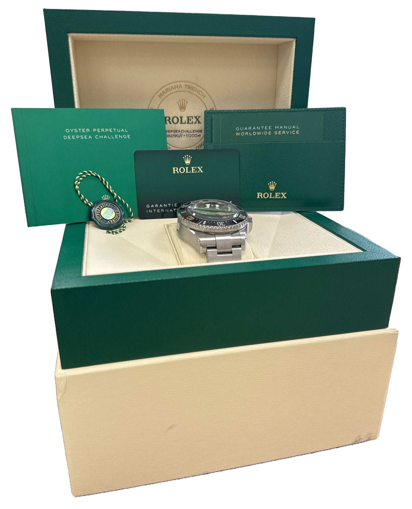 NEW 2024 PAPERS Rolex Sea-Dweller Deepsea CHALLENGE Titanium 50mm 126067 BOX