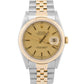 PAPERS Rolex DateJust 36mm CHAMPAGNE 18K Yellow Gold Steel JUBILEE 16233 BOX