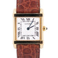 VINTAGE Cartier Tank Chinoise 18K Yellow Gold Quartz 8105 Leather 23mm x 30mm