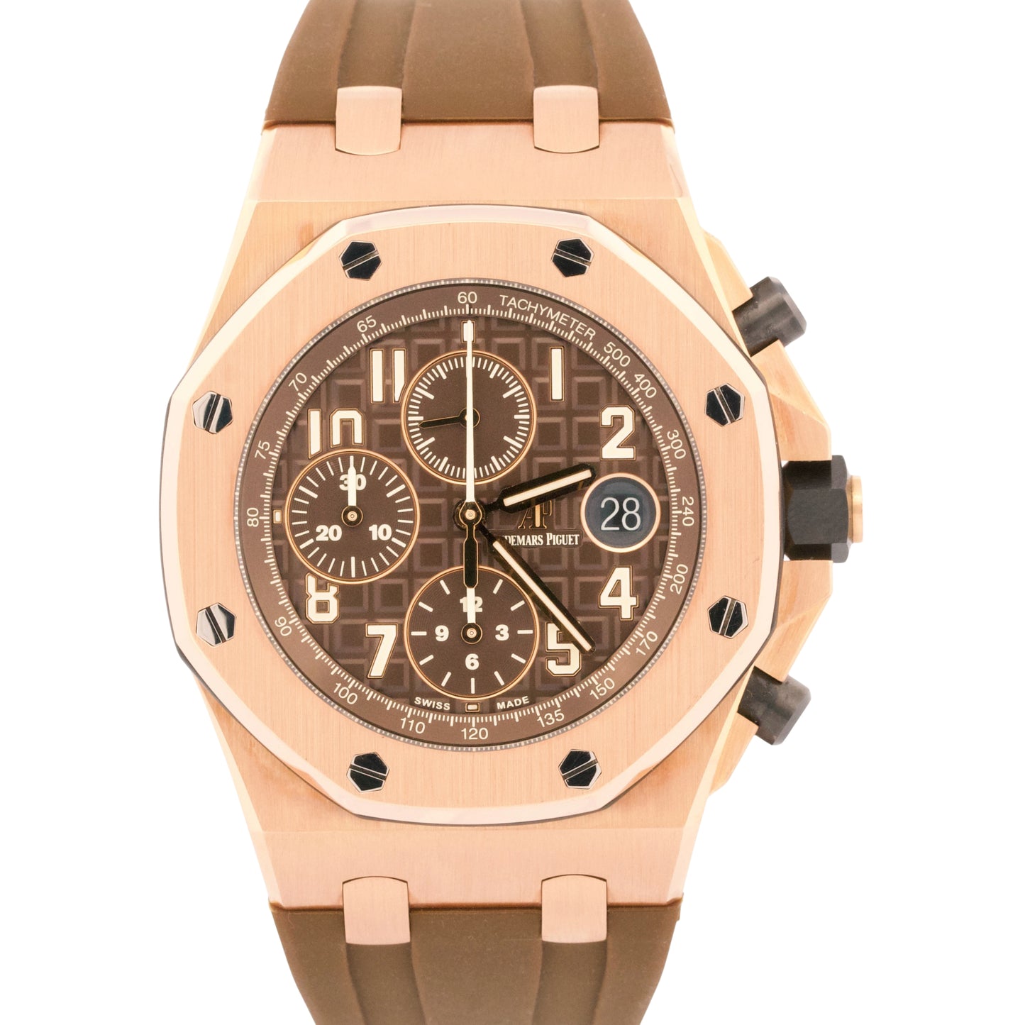 Audemars Piguet Royal Oak Offshore CHOCOLATE Brown 18K 42mm 26470OR BOX