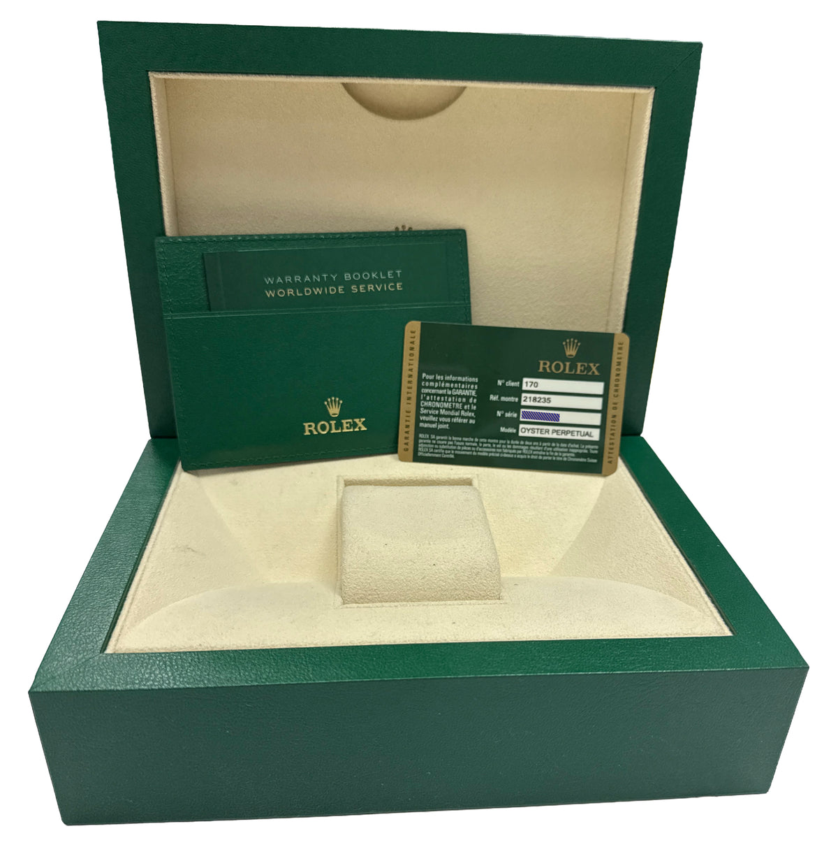 2012 Rolex Day-Date II President 218235 41mm Chocolate Wave 18K Gold Box Papers