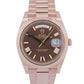 PAPERS Rolex Day-Date President 40mm CHOCOLATE ROMAN Brown 18K Gold 228235 BOX