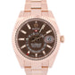 2022 PAPERS Rolex Sky-Dweller CHOCOLATE Brown 18K Gold OYSTER 42mm 326935 BOX