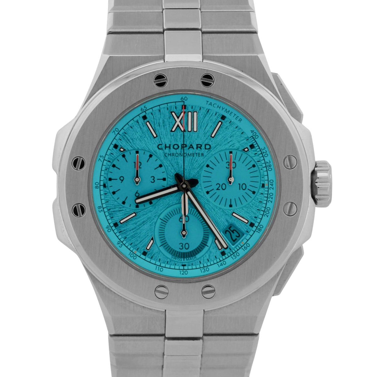 2023 Chopard Alpine Eagle 298609-3001 Turquoise 36mm Steel Watch Box Papers