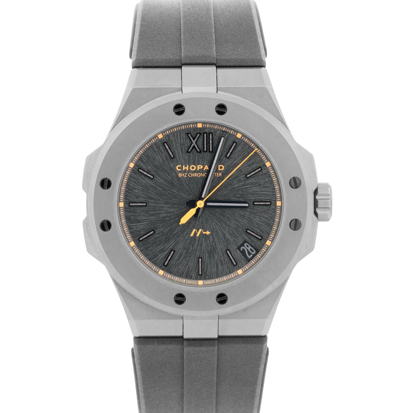 NEW 2026 PAPERS Chopard Alpine Eagle Rubber Black TITANIUM 41mm 298600-3028 BOX