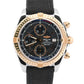 PAPERS Breitling Chronomat Evolution 43mm BLACK ROMAN 18K Gold Steel C13356 BOX