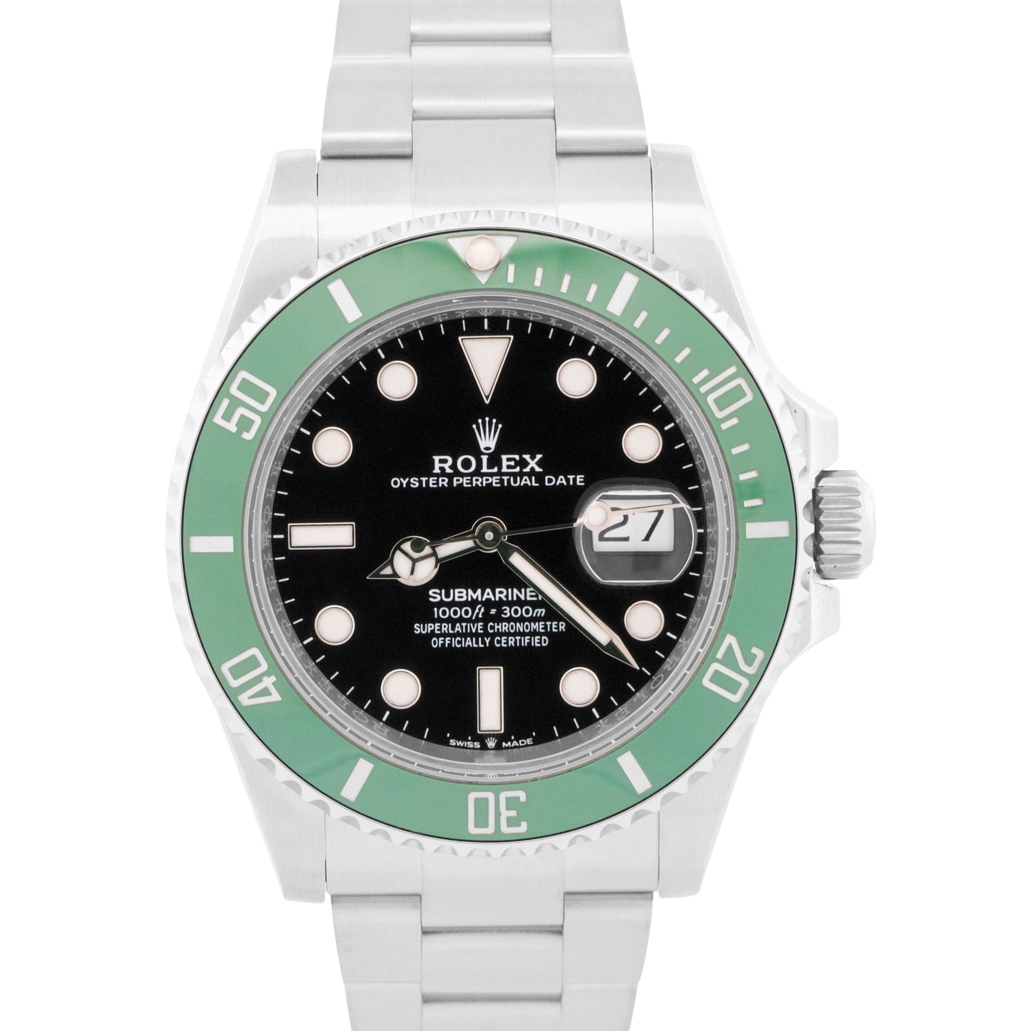 2025 Rolex Submariner 41mm GREEN KERMIT Stainless Steel Ceramic 126610 LV BOX