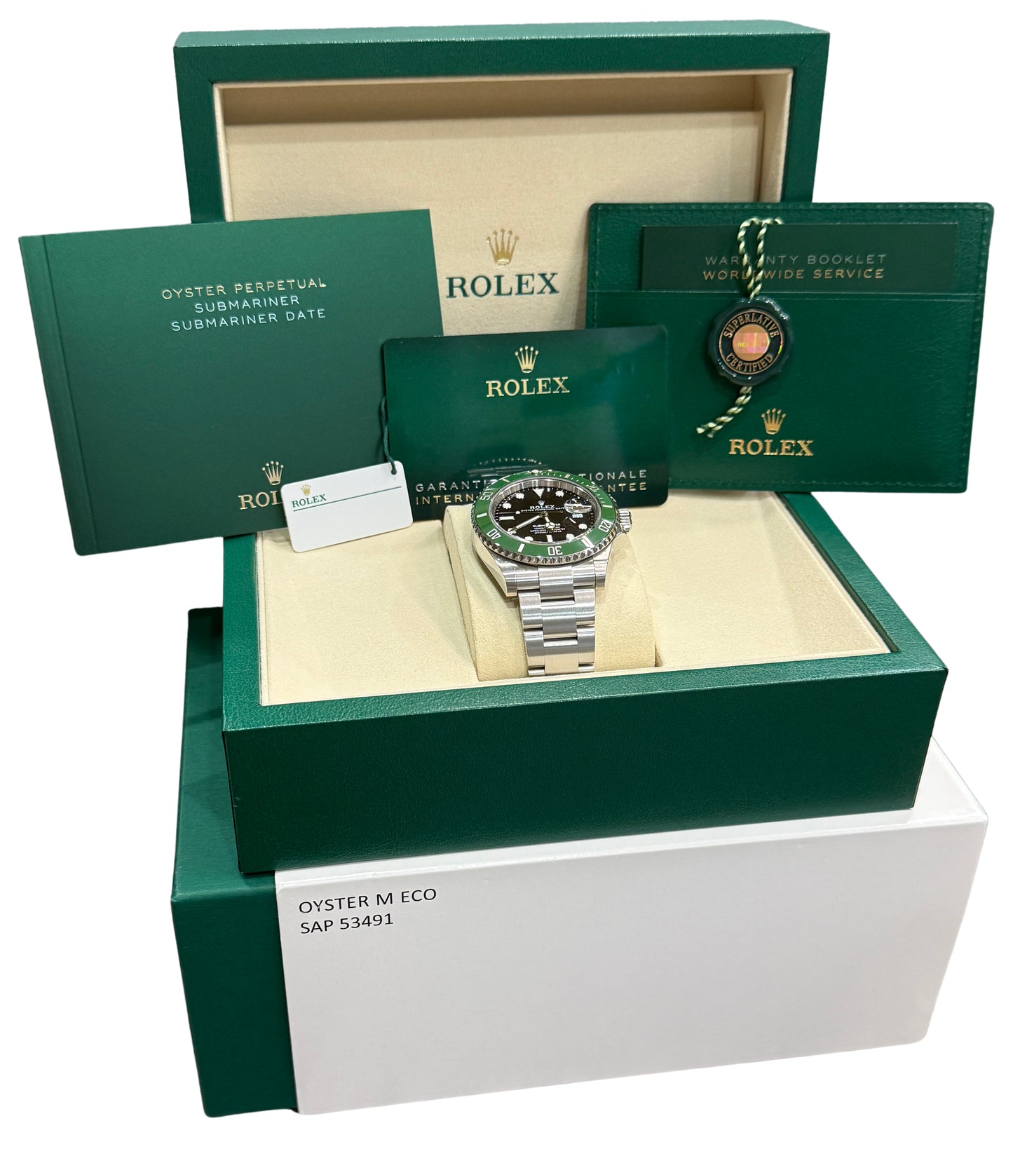 2025 Rolex Submariner 41mm GREEN KERMIT Stainless Steel Ceramic 126610 LV BOX